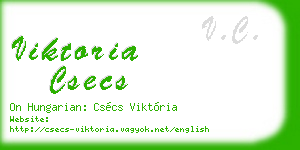 viktoria csecs business card